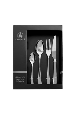 Cubertería de acero inoxidable Thea - 24 piezas