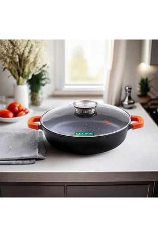 Sartén guisera con revestimiento Greblon® - 28 cm