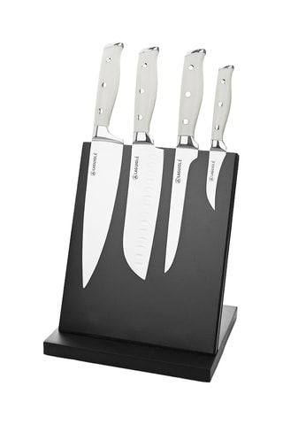 Bloque de 4 cuchillos de acero inoxidable Elégance Chef