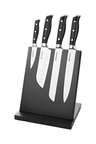 Bloque de 4 cuchillos de acero inoxidable Essentials Chef