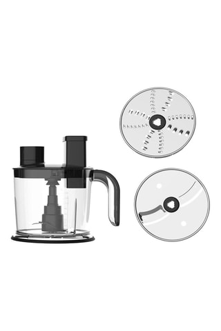 Batidora de mano - 1200 W - 1500 ml - Plateado y negro