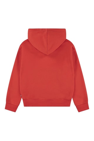 Sweat à capuche - Blanc et rouge