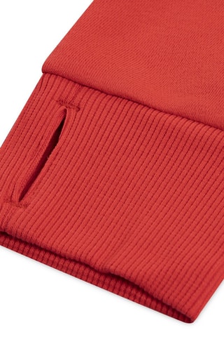 Sweat à capuche - Blanc et rouge