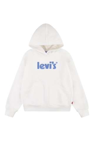 Sweat à capuche - Blanc et bleu