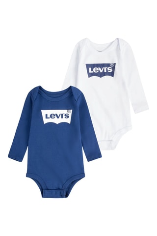 2 bodys - Blanc et bleu