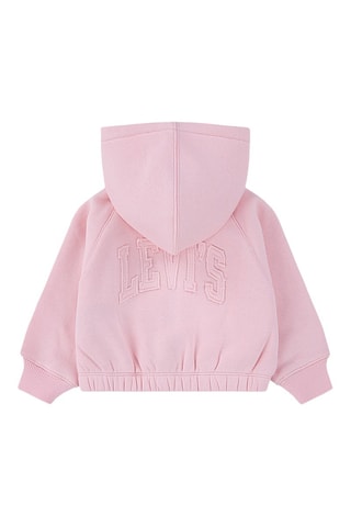 Sweat à capuche - Blanc et rose