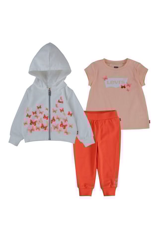 Ensemble 3 pièces - Blanc et orange