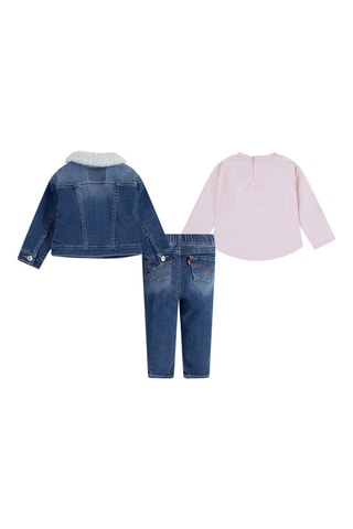 Ensemble 3 pièces - Bleu et rose