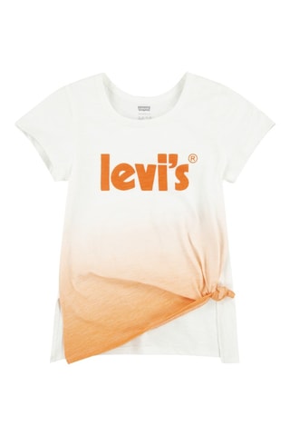 T-shirt - Blanc et orange