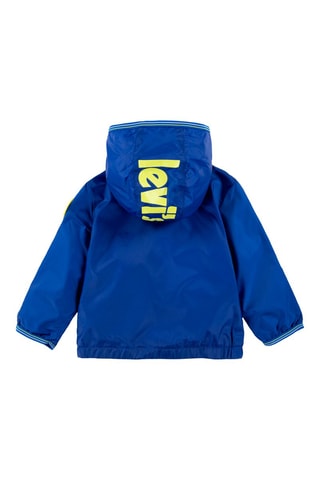 Coupe-vent à capuche - Bleu et jaune