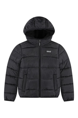 Doudoune à capuche - Blanc et noir