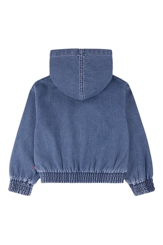 Sweat à capuche en jean - Bleu