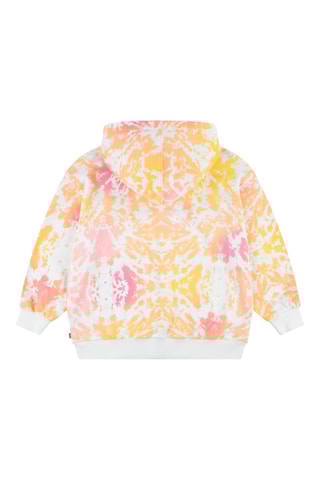 Sweat à capuche tie and dye - Jaune