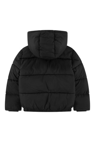 Doudoune à capuche - Blanc et noir