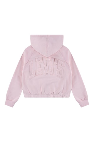 Sweat à capuche - Blanc et rose