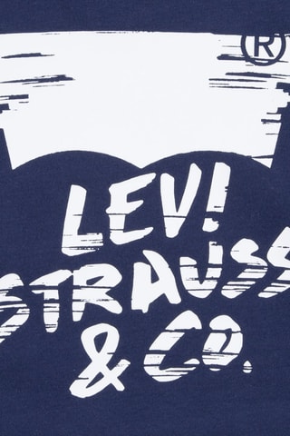 Sweat à capuche en coton biologique - Blanc et bleu