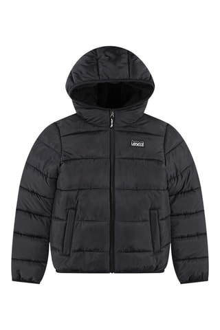 Doudoune à capuche - Blanc et noir