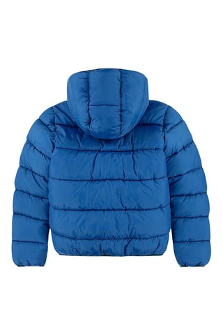 Doudoune à capuche - Blanc et bleu