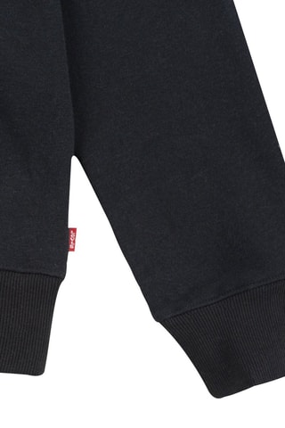 Sweat à capuche en coton biologique - Noir et rouge