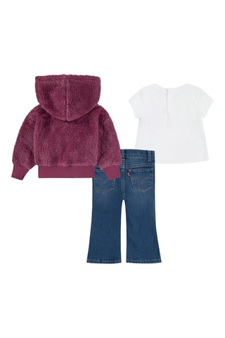 Ensemble 3 pièces - Bleu et rose