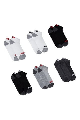 6 paires de chaussettes - Blanc, gris et noir