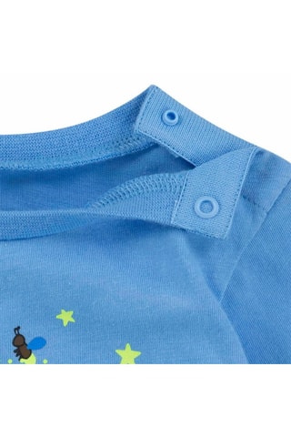 T-shirt en coton biologique - Bleu