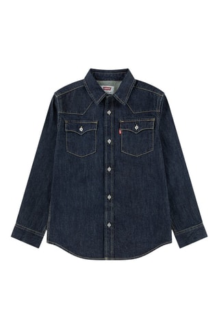 Chemise en jean - Rouge et bleu