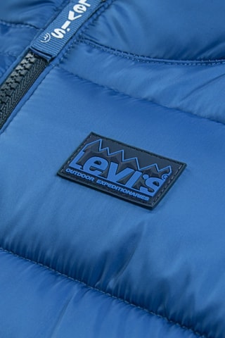 Doudoune à capuche - Noir et bleu