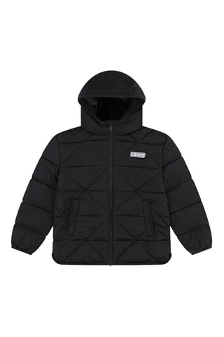 Doudoune à capuche - Blanc et noir