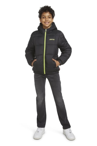 Blouson réversible à capuche - Noir