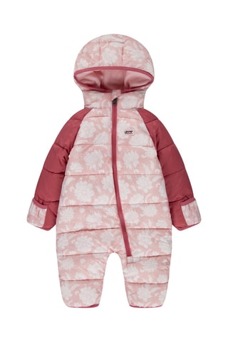 Combinaison doudoune à capuche - Rose