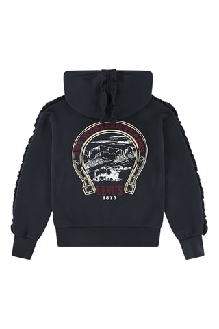 Sweat à capuche - Noir et rouge