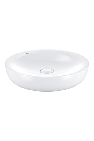 Lavabo redondo sobre encimera