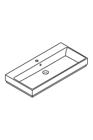 Keramische Staande Wastafel Cube