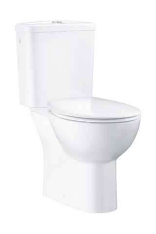 Set Toilet om neer te zetten zonder Flens Bau Ceramic
