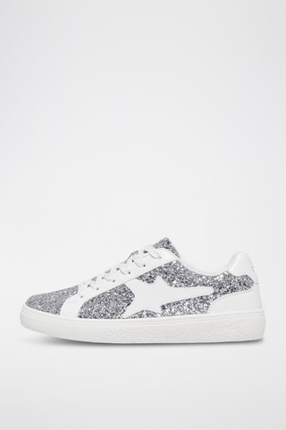 Baskets - Blanc et argenté