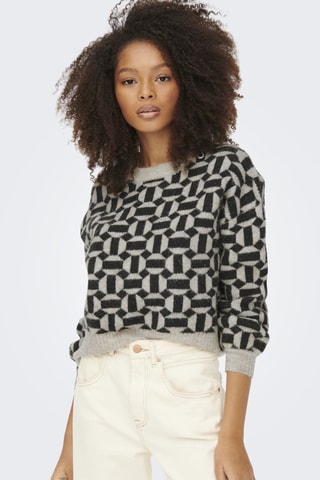 Pull - Beige et noir