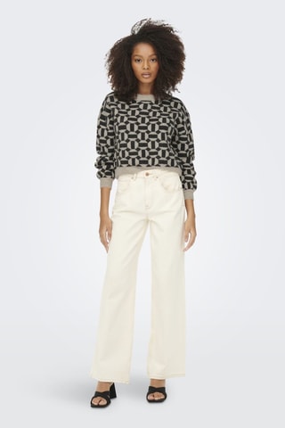 Pull - Beige et noir