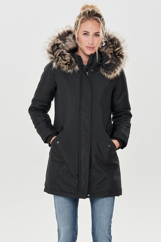 Parka à capuche - Noir