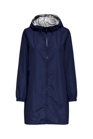 Parka réversible à capuche - Argenté et bleu marine