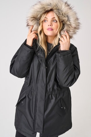 Parka à capuche - Noir