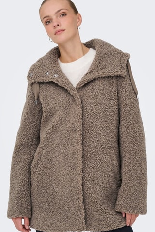 Manteau à capuche - Marron