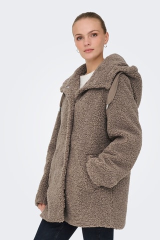 Manteau à capuche - Marron