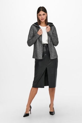 Veste à capuche - Gris chiné