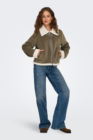 Veste en velours - Kaki