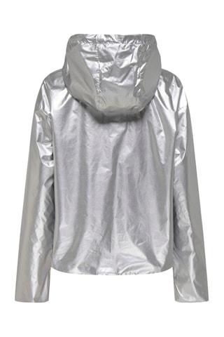 Coupe-vent réversible à capuche - Argenté et bleu marine