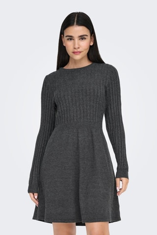 Robe patineuse - Gris foncé chiné