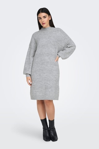 Robe pull - Gris clair chiné