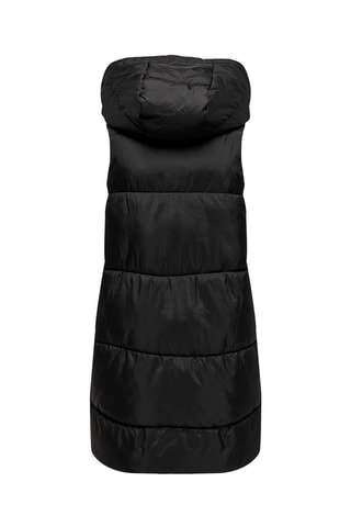 Doudoune longue sans manches - Noir