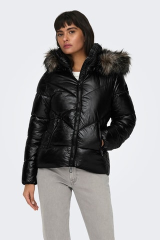 Doudoune à capuche - Noir